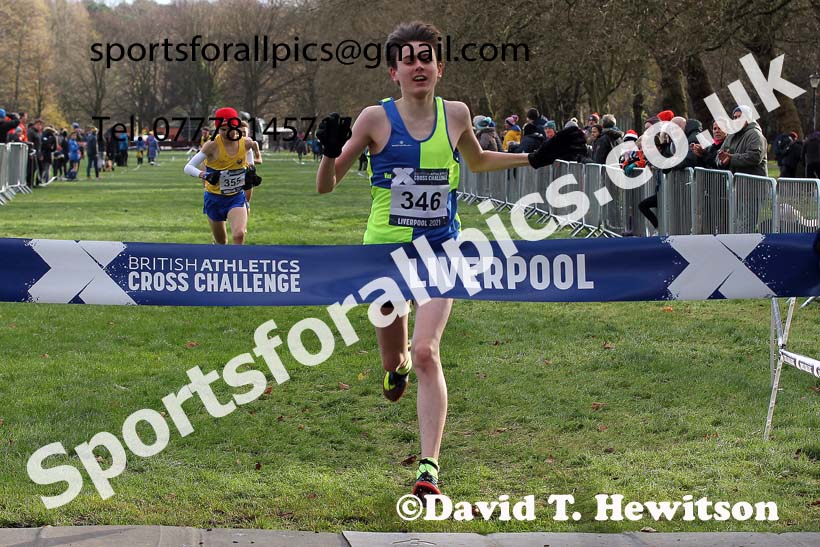 Boys under-15s, European Cross Country Championships Trials, Sefton Park, Liverpool. Photo: David T. Hewitson/Sports for All Pics